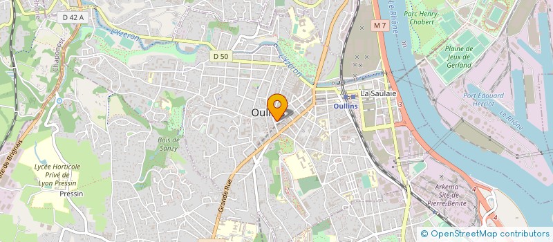 localisation de l'entreprise SCI MAXMA  OULLINS-PIERRE-BENITE