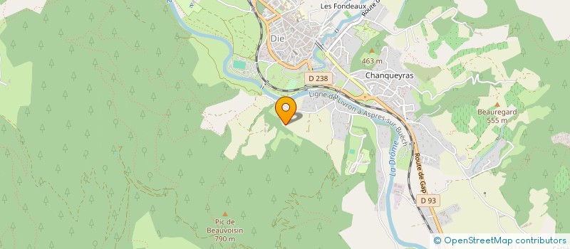 localisation de l'entreprise SCI MAXMAE à DIE