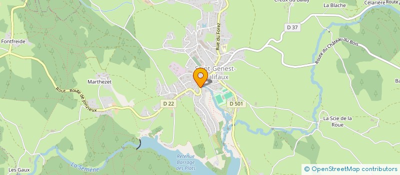 localisation de l'entreprise SCI MAXS  SAINT-GENEST-MALIFAUX