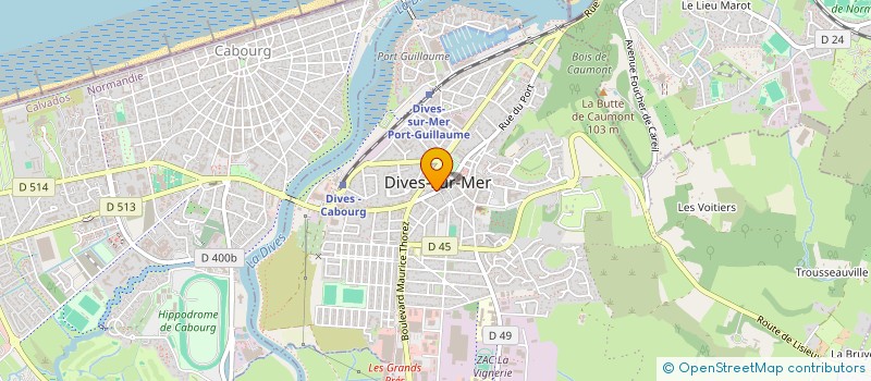 localisation de l'entreprise SCI MAXTHOM  DIVES-SUR-MER