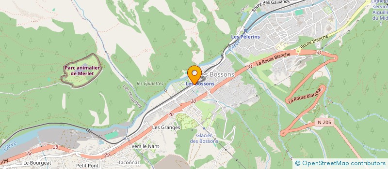 localisation de l'entreprise SCI MAXTOM à CHAMONIX-MONT-BLANC