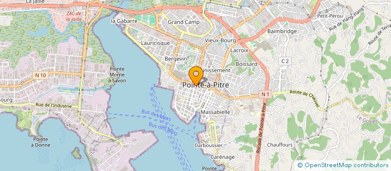 localisation de l'entreprise SCI MAXYMALES à POINTE-A-PITRE