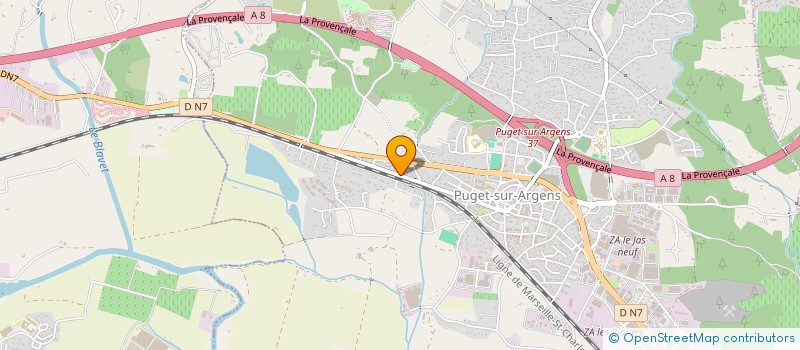 localisation de l'entreprise SCI MAYA 2012  PUGET-SUR-ARGENS