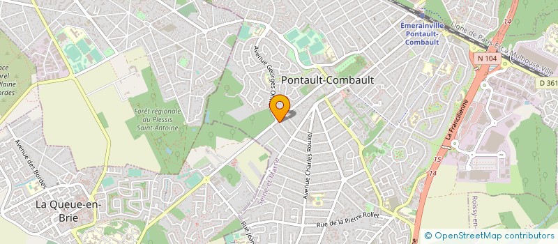 localisation de l'entreprise SCI MAYA à PONTAULT-COMBAULT