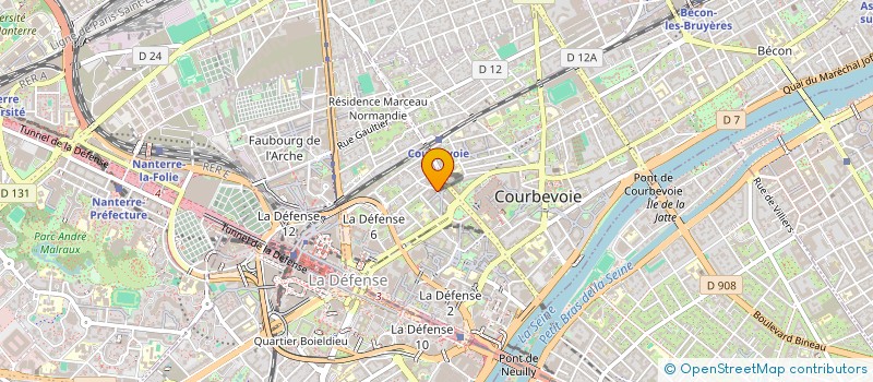 localisation de l'entreprise SCI MAYA à COURBEVOIE