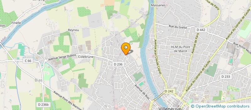 localisation de l'entreprise SCI MAYA  VILLENEUVE-SUR-LOT