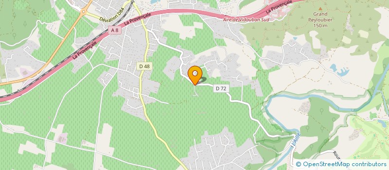 localisation de l'entreprise SCI MAYA  VIDAUBAN