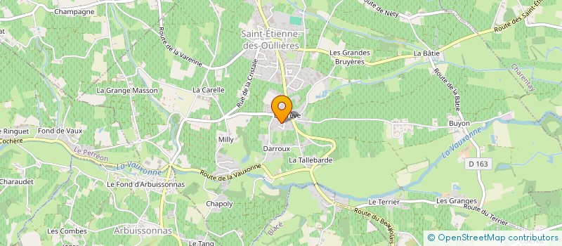 localisation de l'entreprise SCI MAYA  SAINT-ETIENNE-DES-OULLIERES