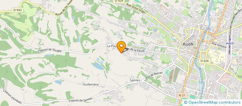 localisation de l'entreprise SCI MAYA à AUCH