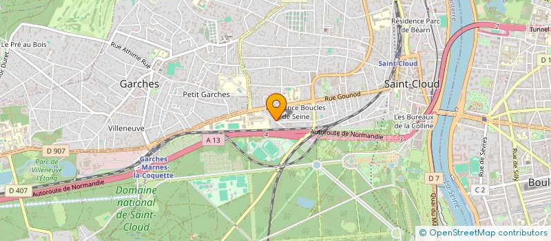 localisation de l'entreprise SCI MAYA à SAINT-CLOUD