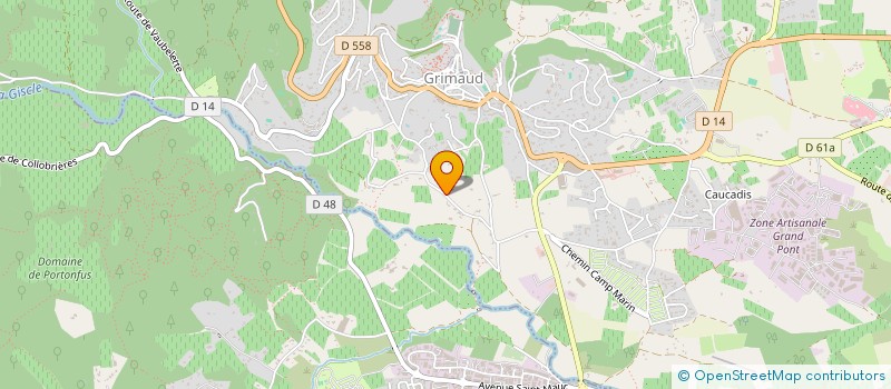 localisation de l'entreprise SCI MAYA à GRIMAUD