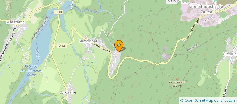 localisation de l'entreprise SCI MAYA  SAMOGNAT