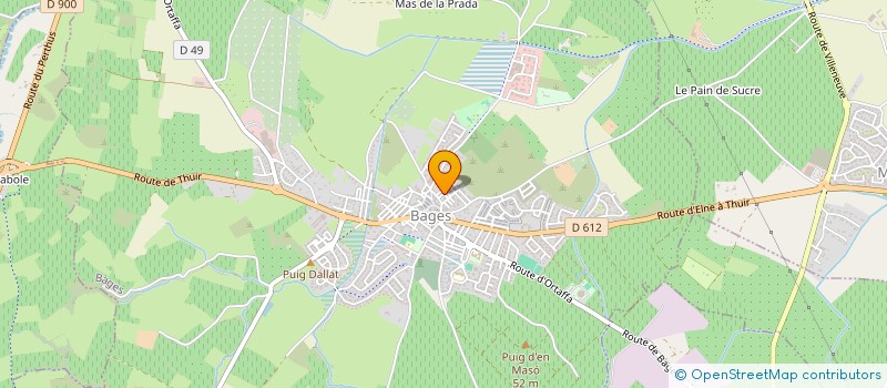 localisation de l'entreprise SCI MAYABE  BAGES