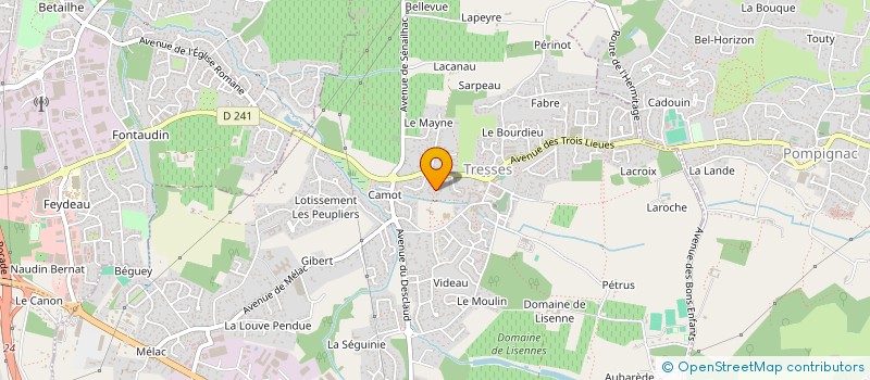 localisation de l'entreprise SCI MAYACEMA  TRESSES