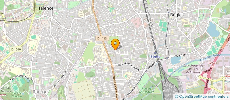 localisation de l'entreprise SCI MAYALI à BEGLES