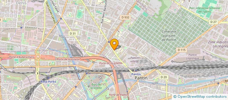 localisation de l'entreprise SCI MAYED  PANTIN