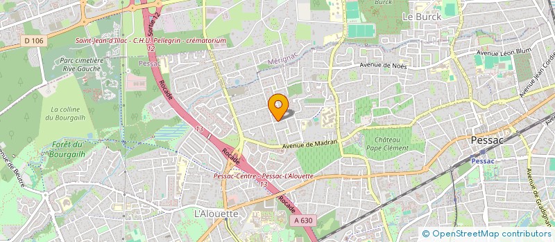 localisation de l'entreprise SCI MAYENCINE à PESSAC