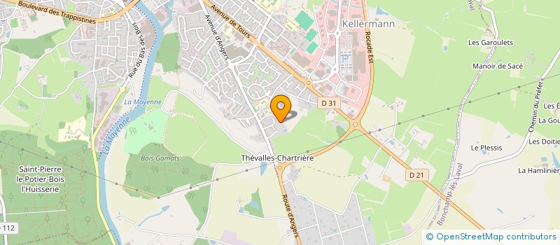 localisation de l'entreprise SCI MAYENNE SUD à LAVAL