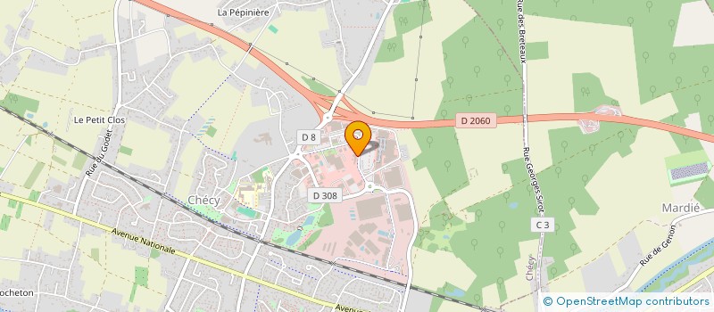 localisation de l'entreprise SCI MAYER  CHECY