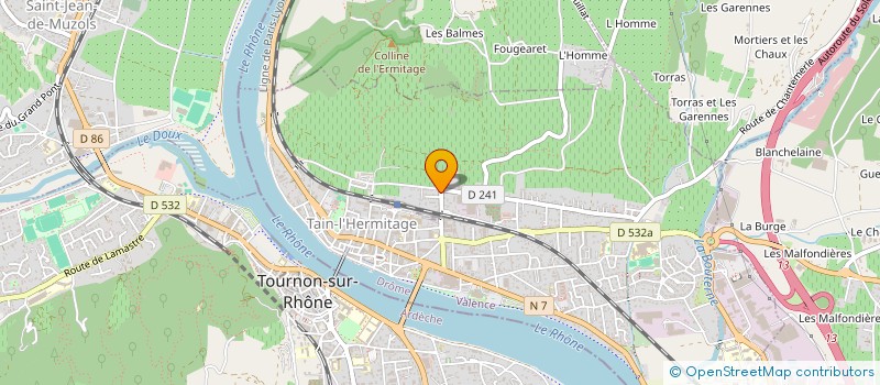 localisation de l'entreprise SCI MAYER  TAIN-L'HERMITAGE