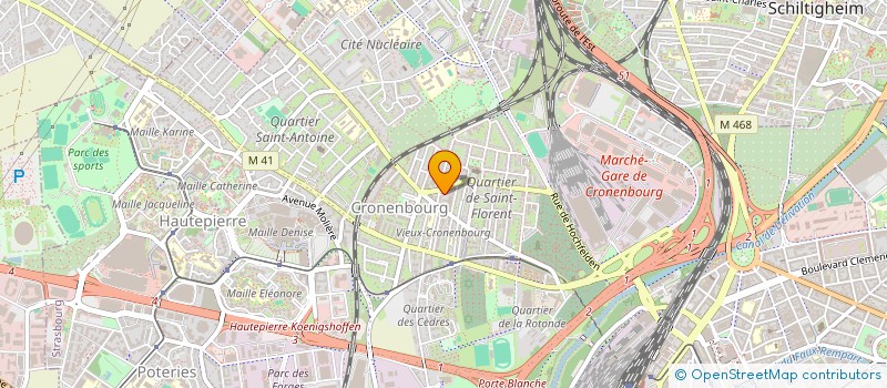 localisation de l'entreprise SCI MAYER ET FILLE  STRASBOURG