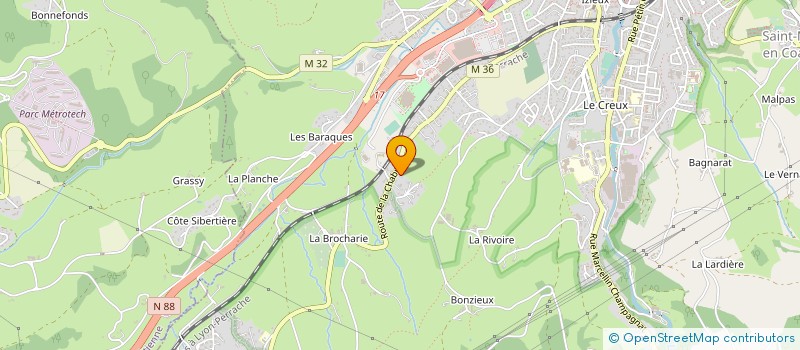 localisation de l'entreprise SCI MAYERE  SAINT-CHAMOND