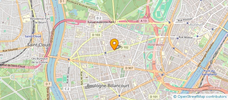 localisation de l'entreprise SCI MAYEUL à BOULOGNE-BILLANCOURT