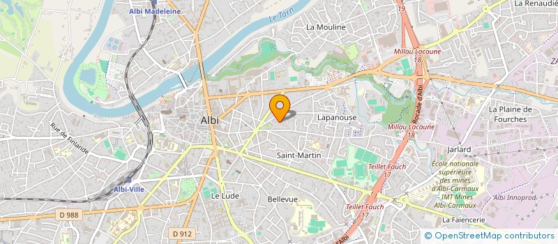 localisation de l'entreprise SCI MAYNADIE-ETOC à ALBI