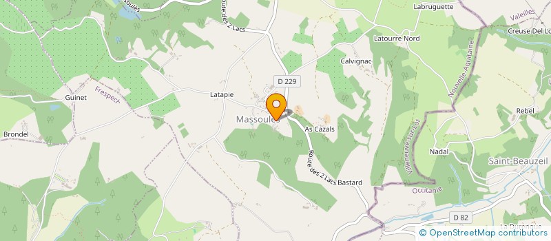 localisation de l'entreprise SCI MAYNE BAS  MASSOULES