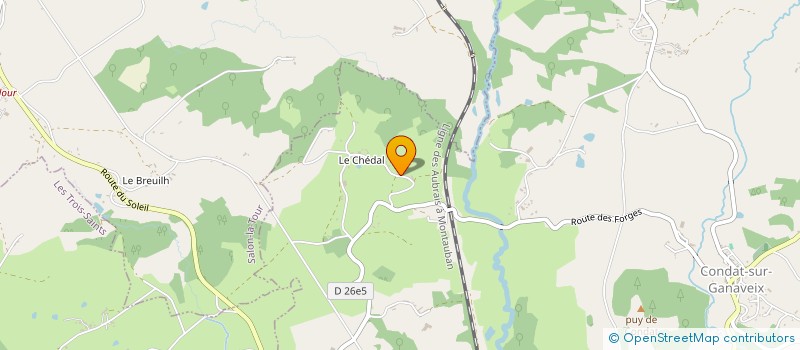 localisation de l'entreprise SCI MAYO  CONDAT-SUR-GANAVEIX