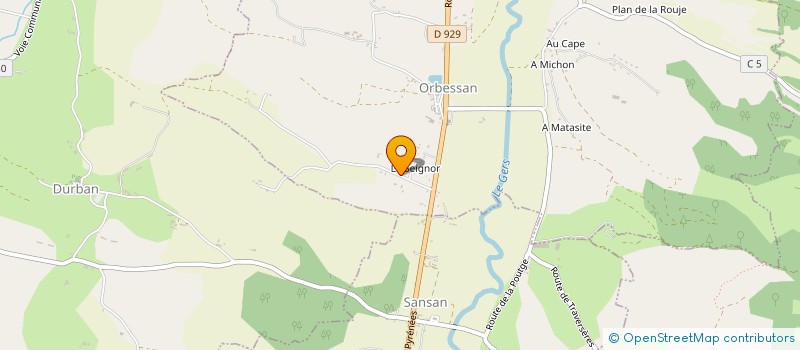 localisation de l'entreprise SCI MAYOTTE  ORBESSAN