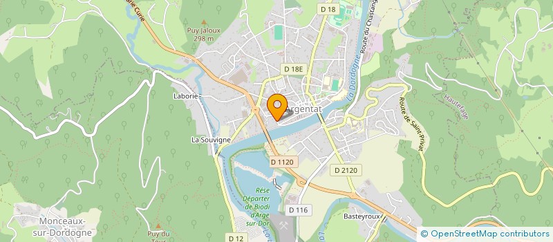 localisation de l'entreprise SCI MAYTHO à ARGENTAT-SUR-DORDOGNE
