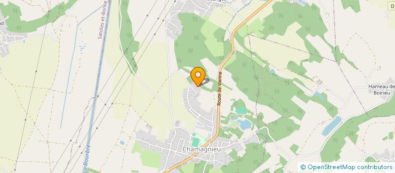 localisation de l'entreprise SCI MAYV  CHAMAGNIEU