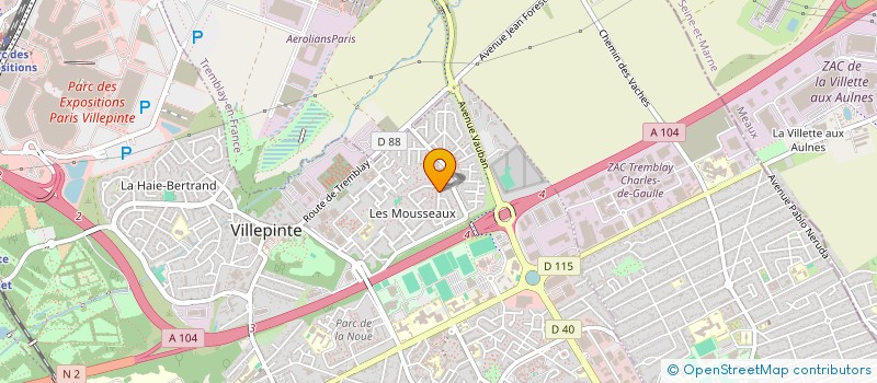 localisation de l'entreprise SCI MAZ à VILLEPINTE