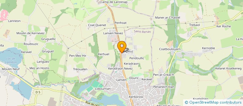 localisation de l'entreprise SCI MAZ'IMMO  SAINT-RENAN