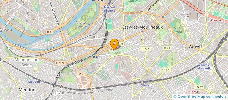 localisation de l'entreprise SCI MAZA à ISSY-LES-MOULINEAUX