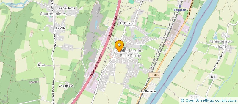 localisation de l'entreprise SCI MAZAGAN  SAINT-MARTIN-BELLE-ROCHE