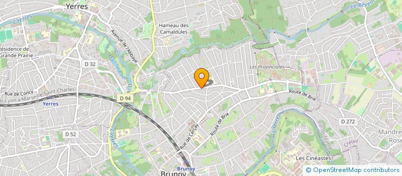 localisation de l'entreprise SCI MAZAL 26  BRUNOY