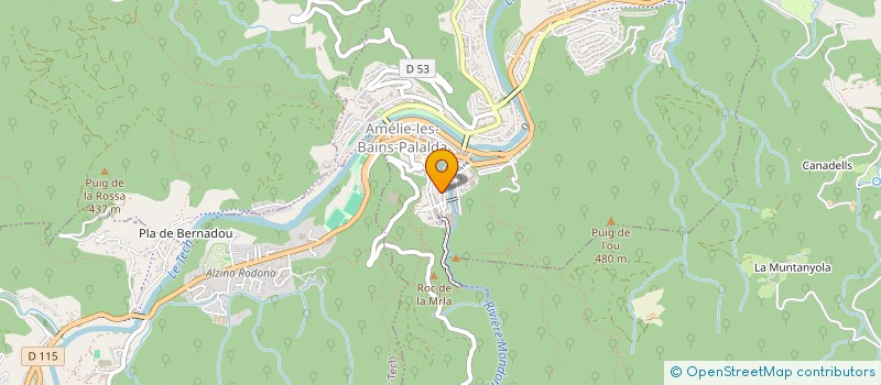 localisation de l'entreprise SCI MAZAL  AMELIE-LES-BAINS-PALALDA