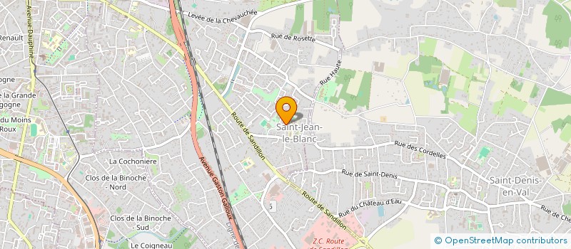 localisation de l'entreprise SCI MAZAL  SAINT-JEAN-LE-BLANC