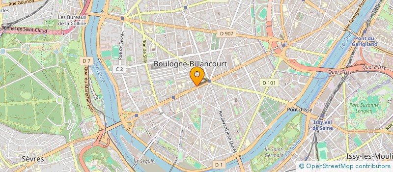 localisation de l'entreprise SCI MAZAL à BOULOGNE-BILLANCOURT