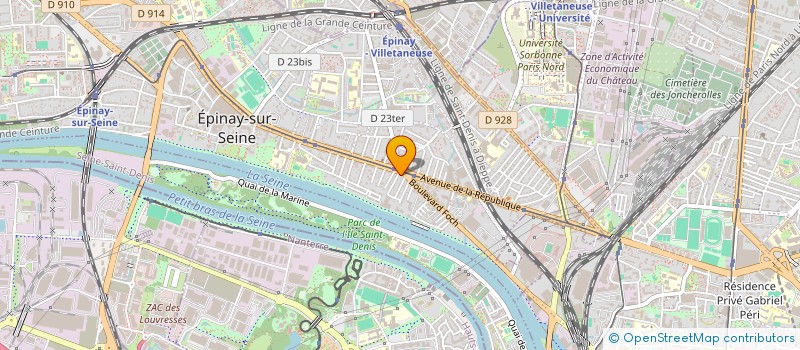 localisation de l'entreprise SCI MAZAL ELIOR à EPINAY-SUR-SEINE