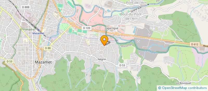 localisation de l'entreprise SCI MAZAMETAINE à MAZAMET