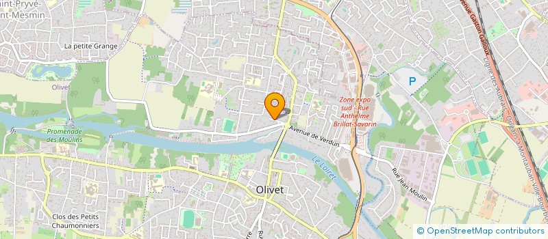 localisation de l'entreprise SCI MAZANOUS à OLIVET