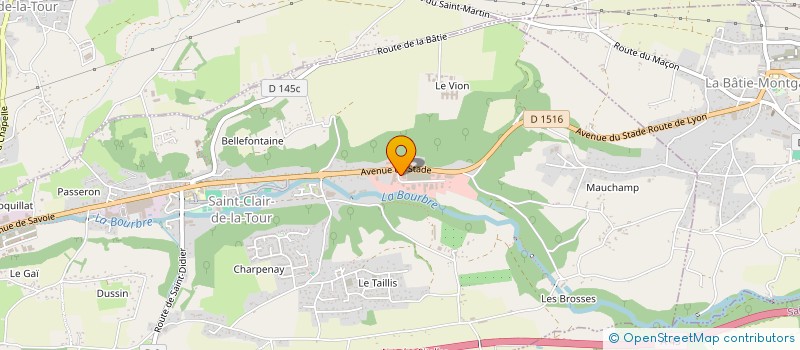 localisation de l'entreprise SCI MAZARI  SAINT-CLAIR-DE-LA-TOUR