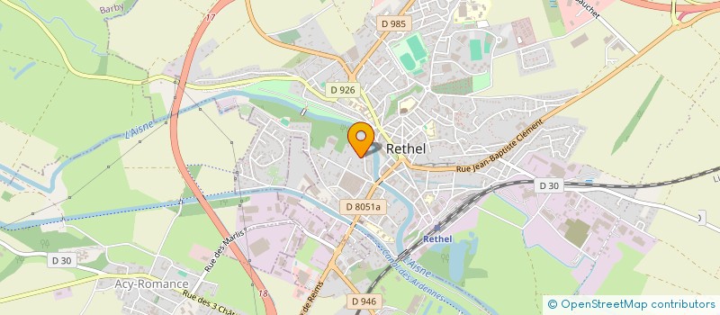 localisation de l'entreprise SCI MAZARIN  RETHEL