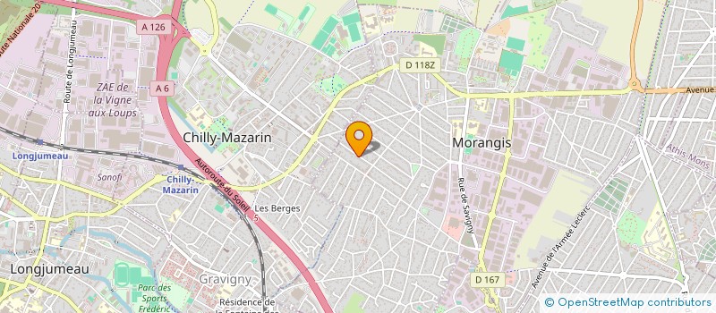 localisation de l'entreprise SCI MAZARINE  MORANGIS