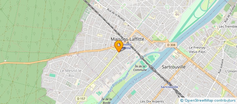 localisation de l'entreprise SCI MAZARINE  MAISONS-LAFFITTE