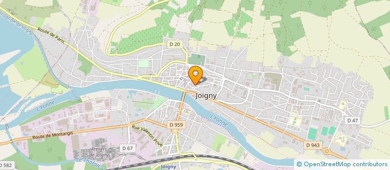 localisation de l'entreprise SCI MAZARINE à JOIGNY