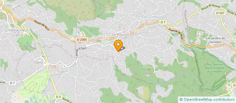 localisation de l'entreprise SCI MAZAS ROJUS  LE ROURET